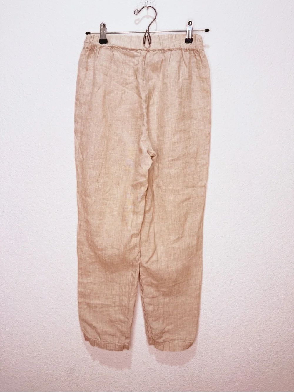 Quince 100% European Linen Tapered Ankle Pants in Flax XS